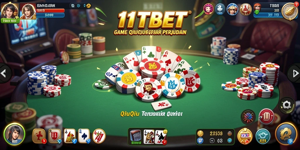 Tampilan gameplay seru dari QiuQiu di 11TBET.