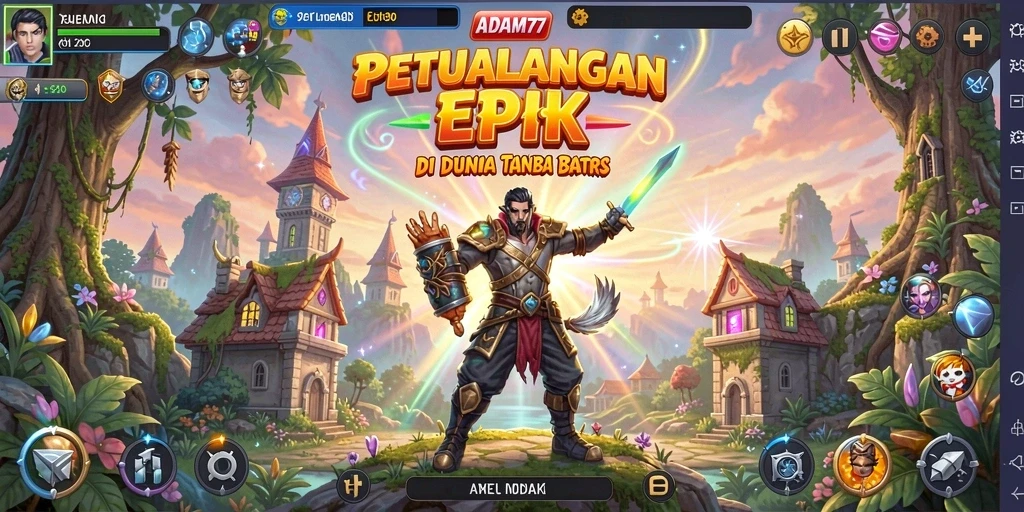 Tampilan gameplay petualangan seru di ADAM77 yang menegangkan.