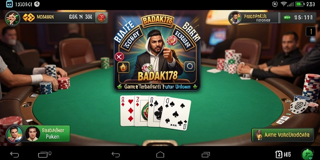 Screenshot utama BADAK178 menampilkan gameplay Poker yang seru dan menarik.
