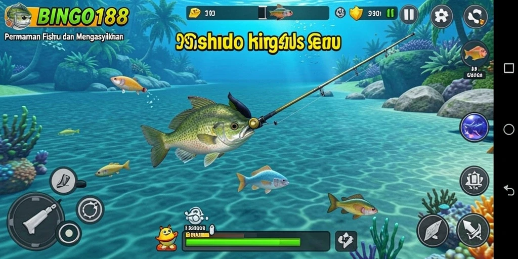 Tampilan gameplay menangkap ikan di BINGO188 yang menakjubkan.