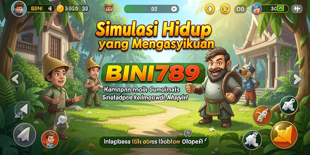 Tangkapan layar gameplay BNI789 menunjukkan simulasi kehidupan yang menarik.