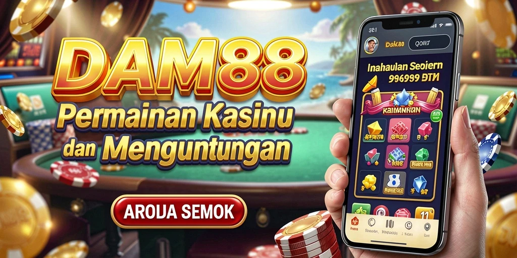 Tampilan menarik dari gameplay Kasino di DAM88 yang penuh warna.