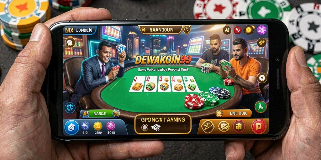Screenshot gameplay menunjukkan aksi seru dalam permainan Poker.