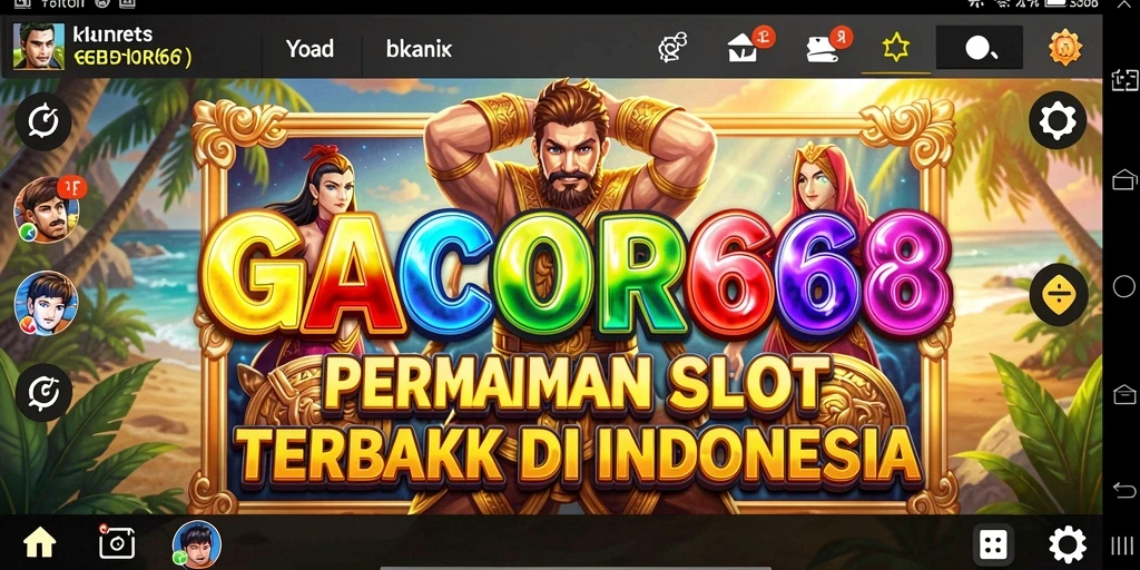 Tampilan gameplay slot GACOR668 yang seru dan menantang.