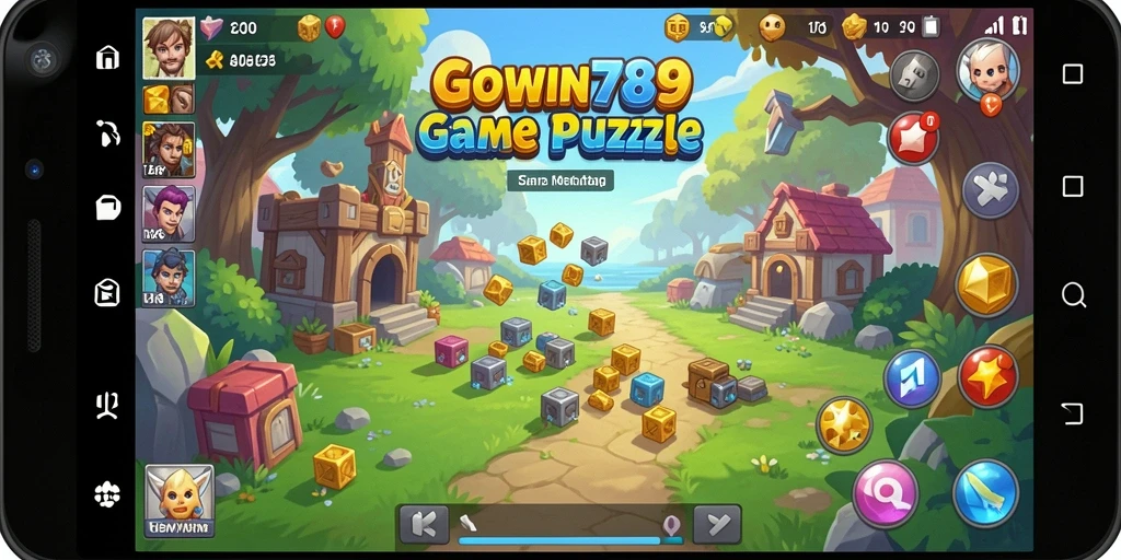 Tangkapan layar GOWIN789 menampilkan gameplay Puzzle yang menarik.