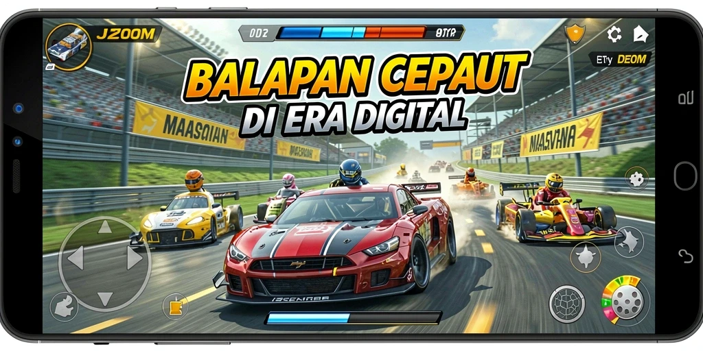 Gameplay Racing J200M yang seru dan menegangkan.