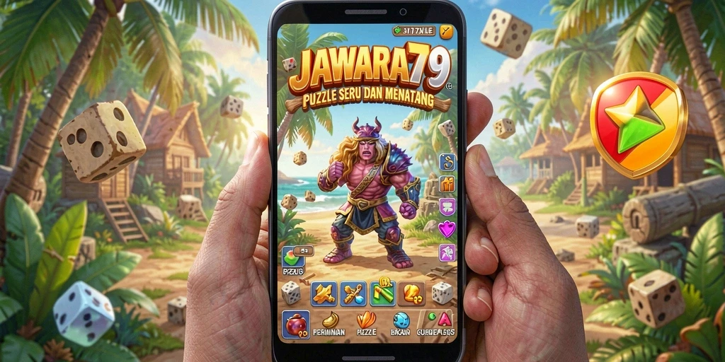 Screenshot gameplay JAWARA79 yang menampilkan tantangan puzzle.