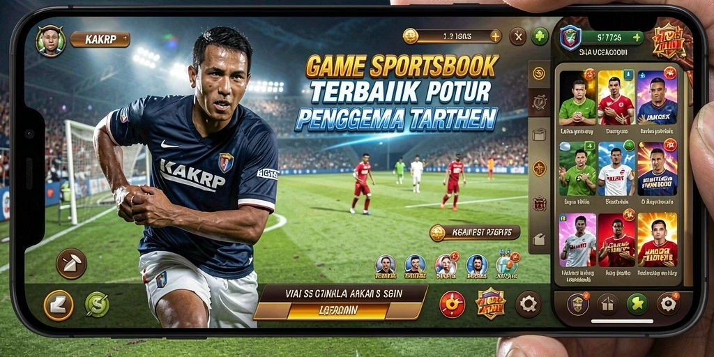 Screenshot utama menampilkan antarmuka taruhan KAKRP dengan pilihan olahraga.
