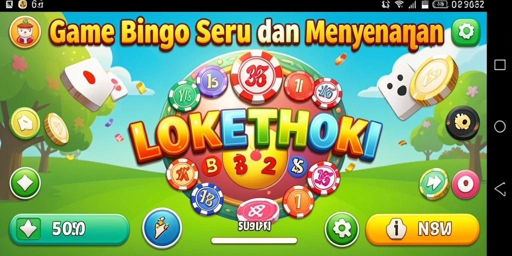 Tampilan gameplay LOKETHOKI yang menarik saat bermain Bingo.