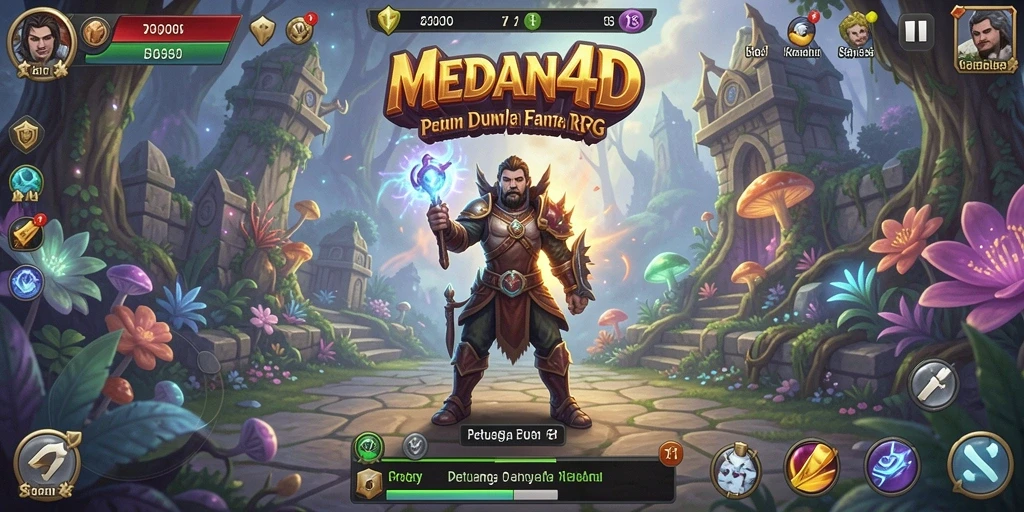 Tampilan gameplay RPG yang memukau di MEDAN4D.