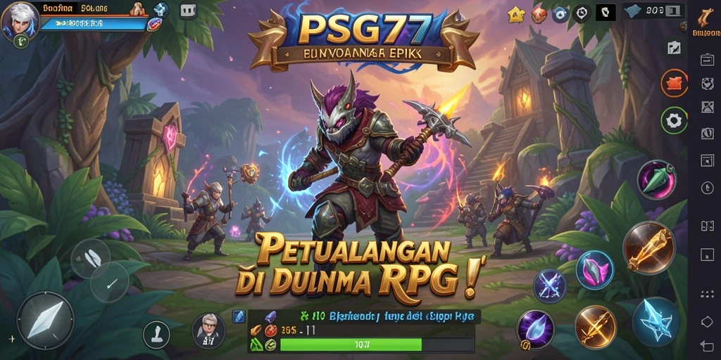 Tampilan gameplay RPG yang menegangkan dan mendalam.