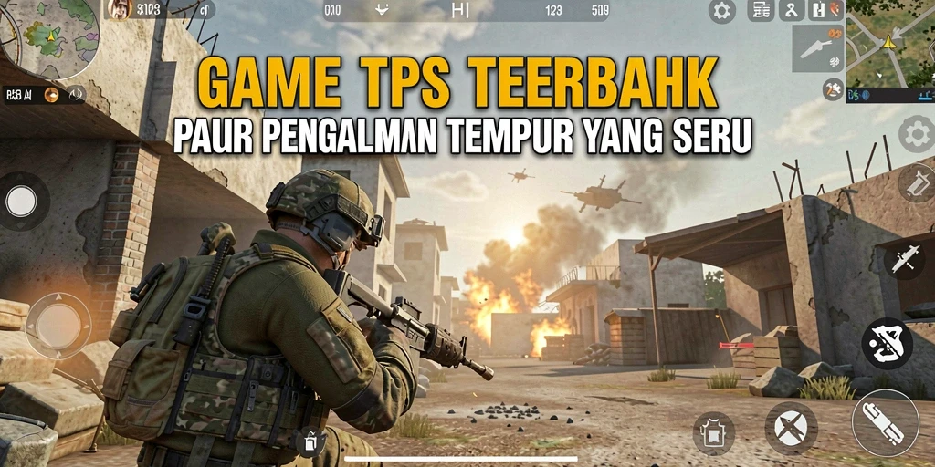 Tangkapan layar gameplay SINAR123 menampilkan aksi intens dalam pertempuran TPS.