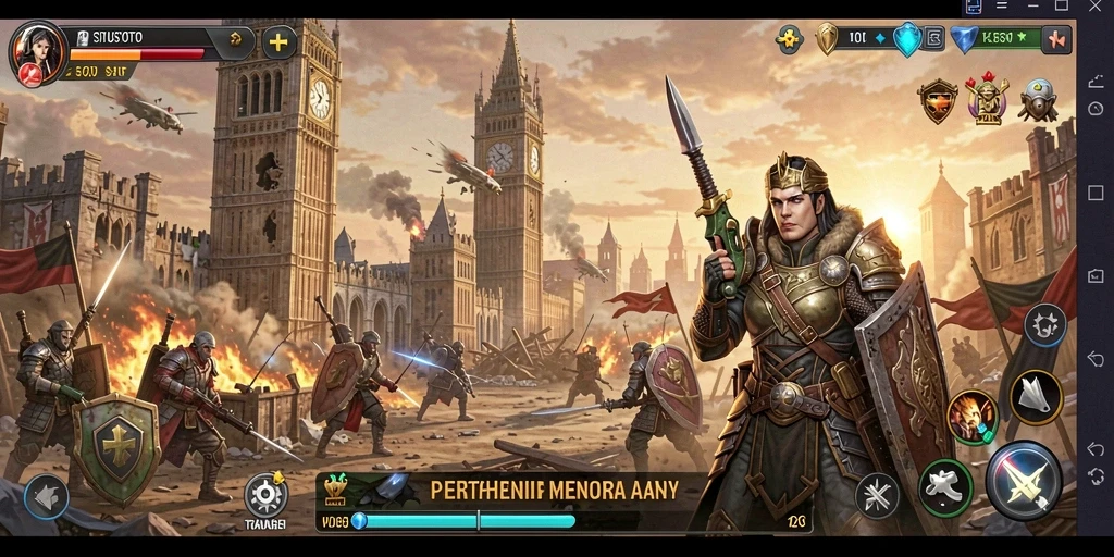 Tampilan gameplay Tower Defense yang seru dan mendebarkan.