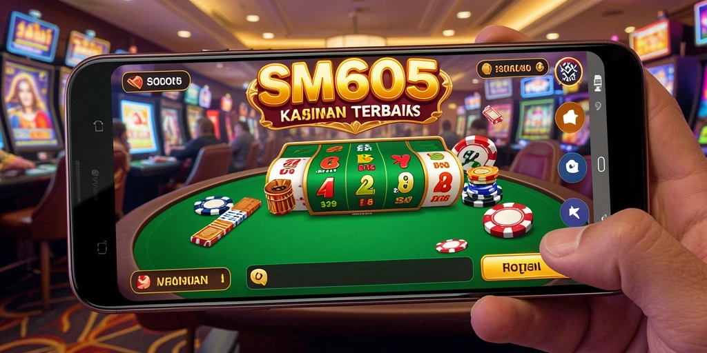 Tampilan utama SM605 menampilkan gameplay kasino yang seru dan interaktif.