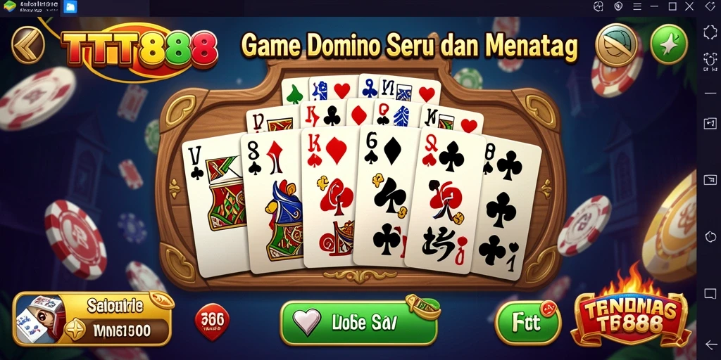 Screenshot gameplay TTT888 dengan antarmuka Domino yang menarik.